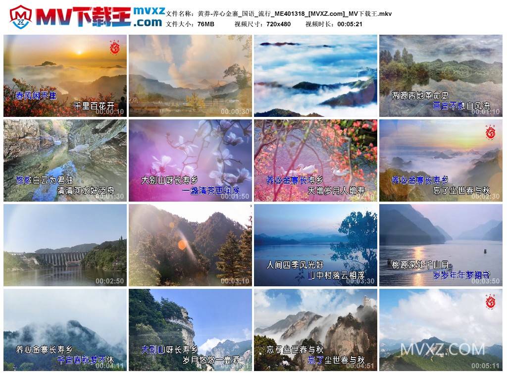 黄莽-养心金寨_国语_流行_ME401318